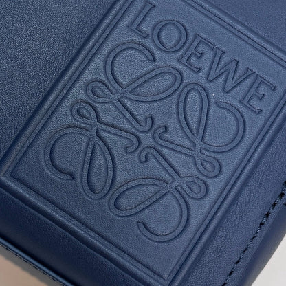 Loewe Mini Crossbody Camera Bag Navy Blue Calfskin