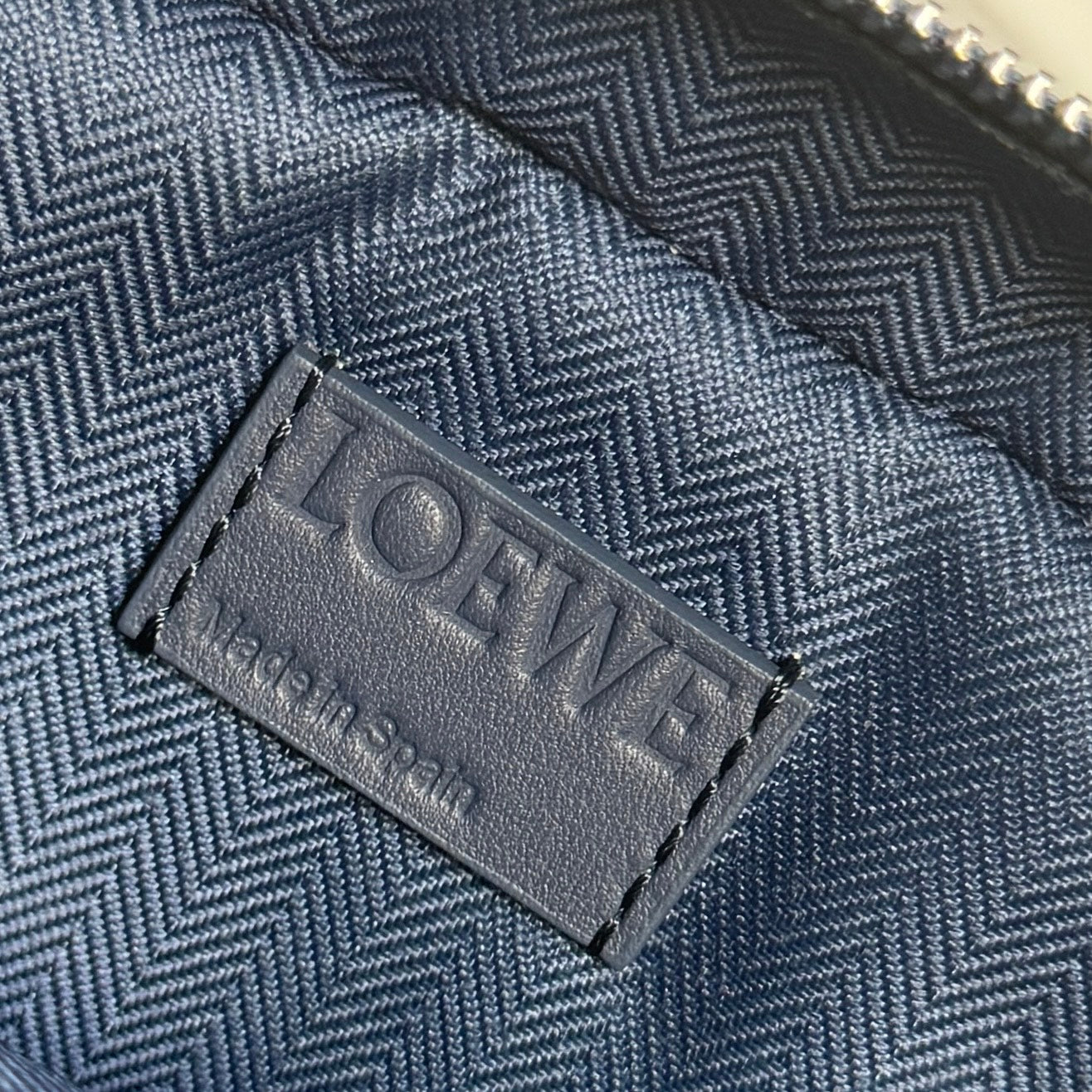 Loewe Mini Crossbody Camera Bag Navy Blue Calfskin