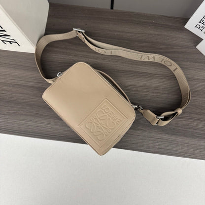 Loewe Mini Crossbody Camera Bag Light Taupe Calfskin