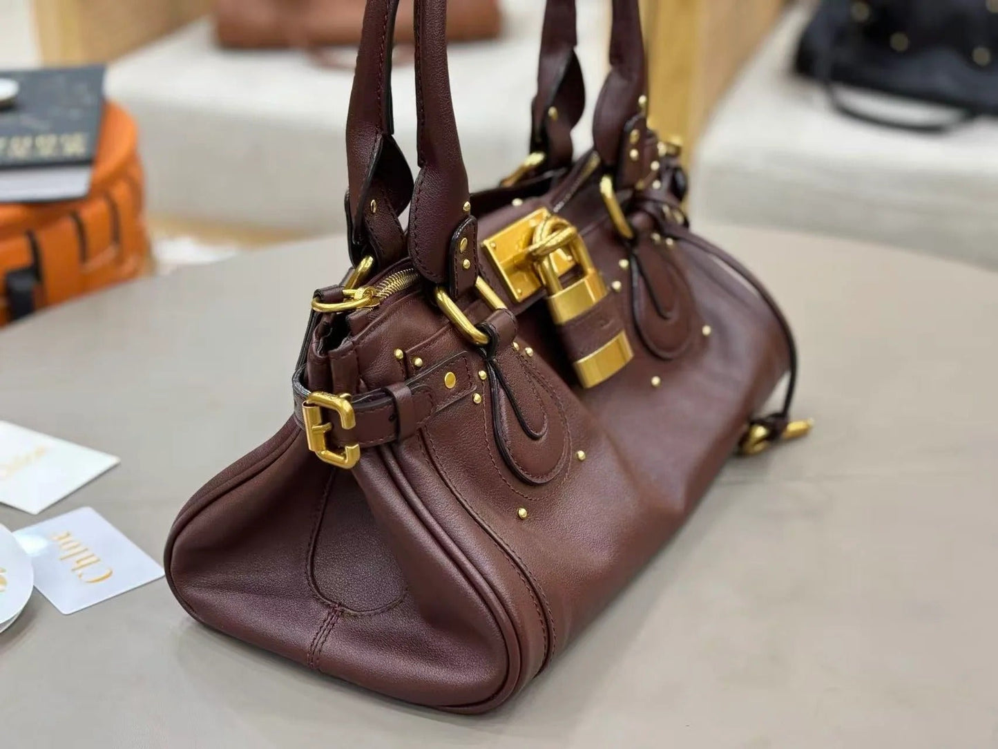 Chloe 2026 Paddington Bag Grenat Leather