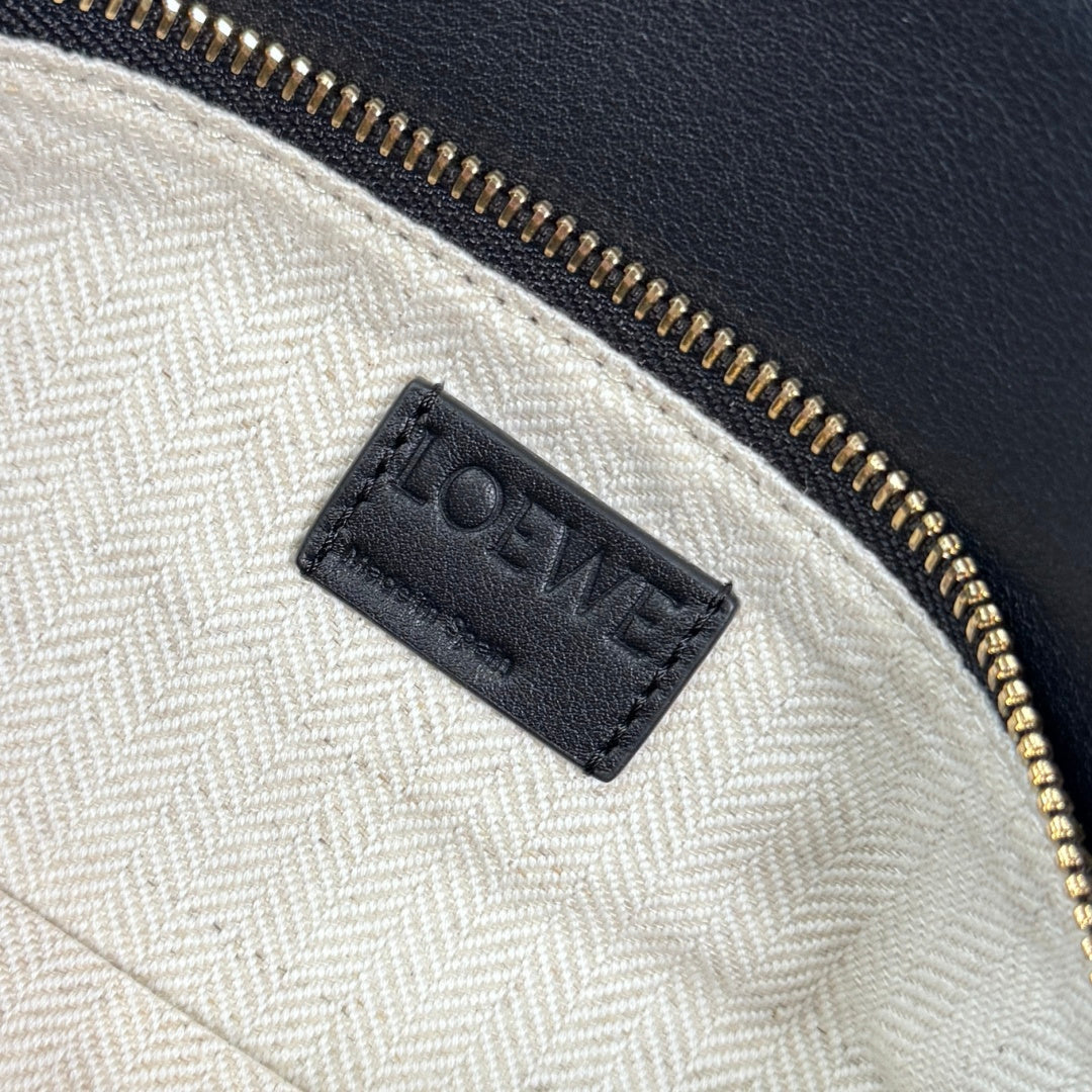 Small Puzzle Bag Black Calfskin Suede