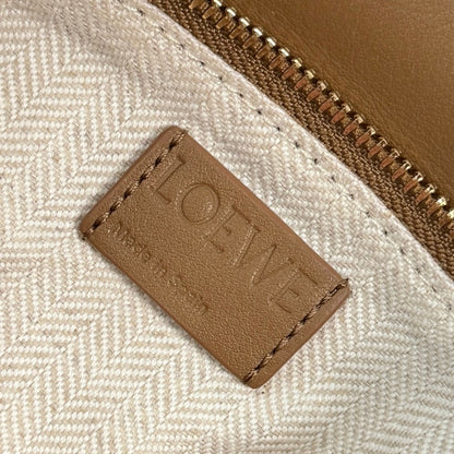 Small Puzzle Bag Brown Calfskin Suede