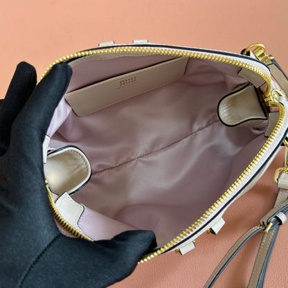 Miu Caprice Clutch  Pastel Pink Leather 280754