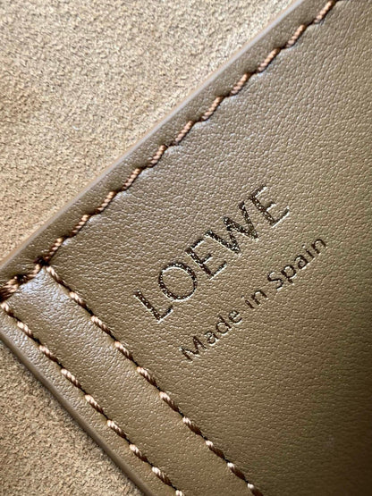 Loewe Mini Pebble Bucket Bag Bronze Brown Smooth Calfskin