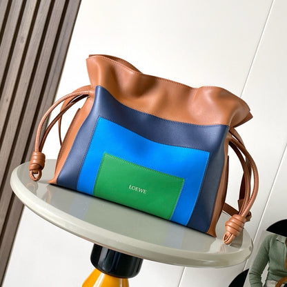 Loewe Medium  Flamenco Clutch Multicolor Nappa Calfskin