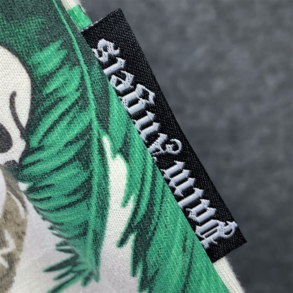 Palm Angels Palms&skull Vintage T-Shirt 'White Green'