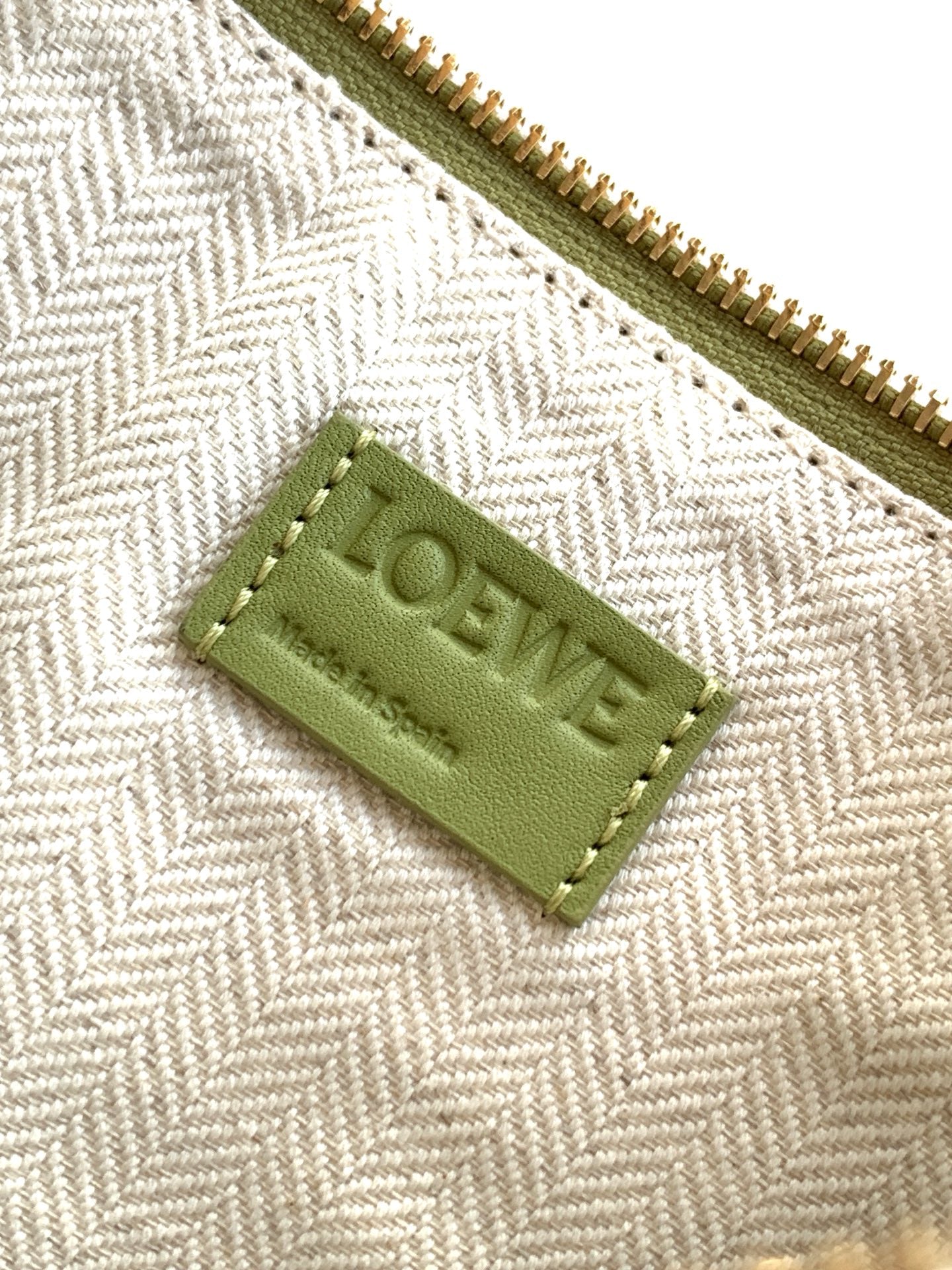 Loewe Mini Hammock Hobo Bag Olive Mist Calfskin
