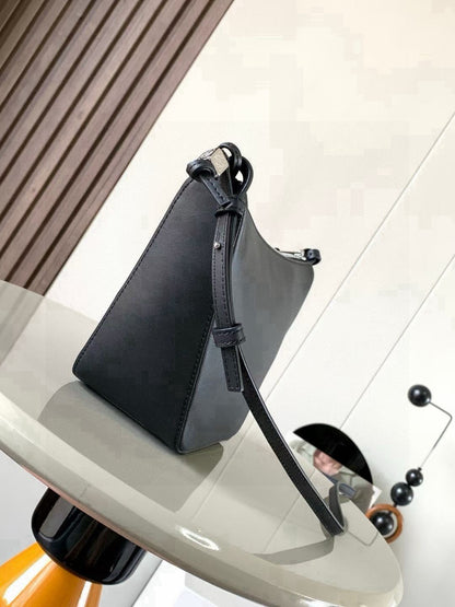 Loewe Mini Hammock Hobo Bag Black Calfskin