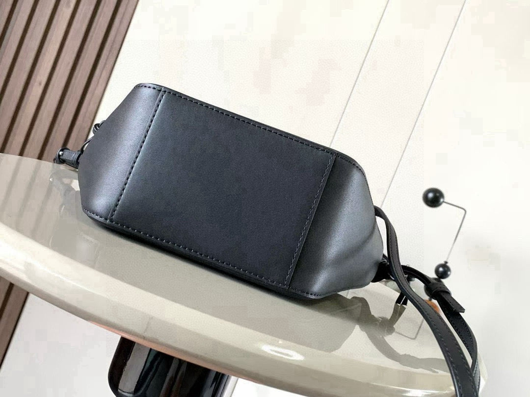 Loewe Mini Hammock Hobo Bag Black Calfskin