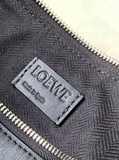 Loewe Mini Hammock Hobo Bag Black Calfskin
