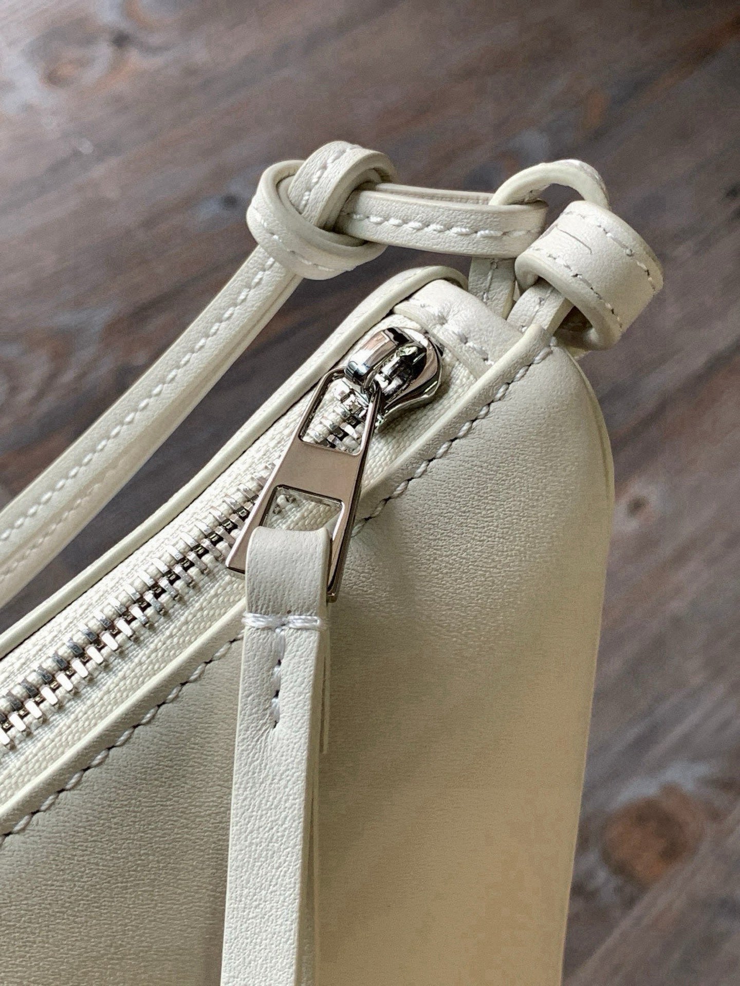 Loewe Mini Hammock Hobo Bag White Calfskin