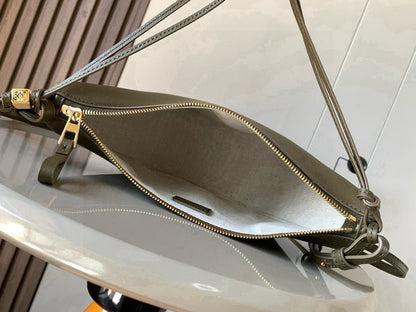 Loewe Mini Hammock Hobo Bag Taupe Calfskin