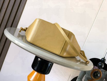 Loewe Mini Hammock Hobo Bag Golden-Brown Calfskin