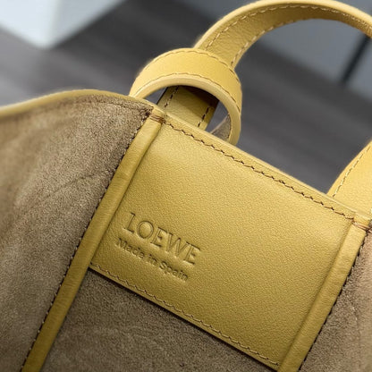 Loewe Hammock Slice Bag Golden-Brown Shiny Calfskin