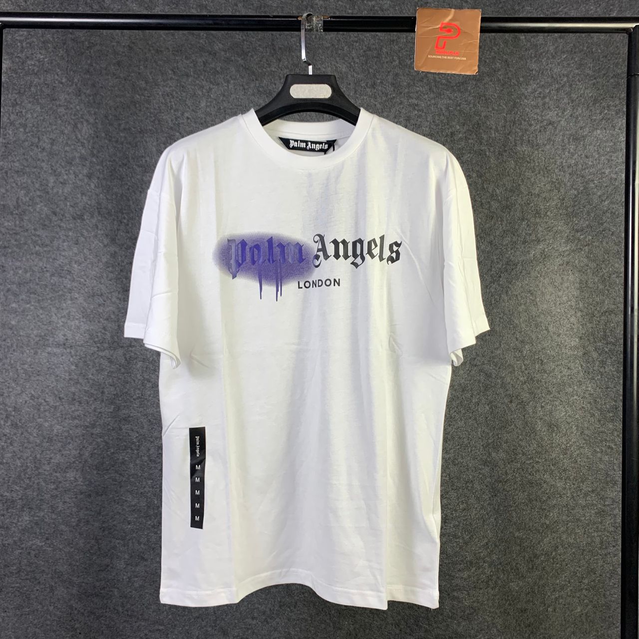Palm Angels LONDON SPRAYED LOGO T-SHIRT 'WHITE'