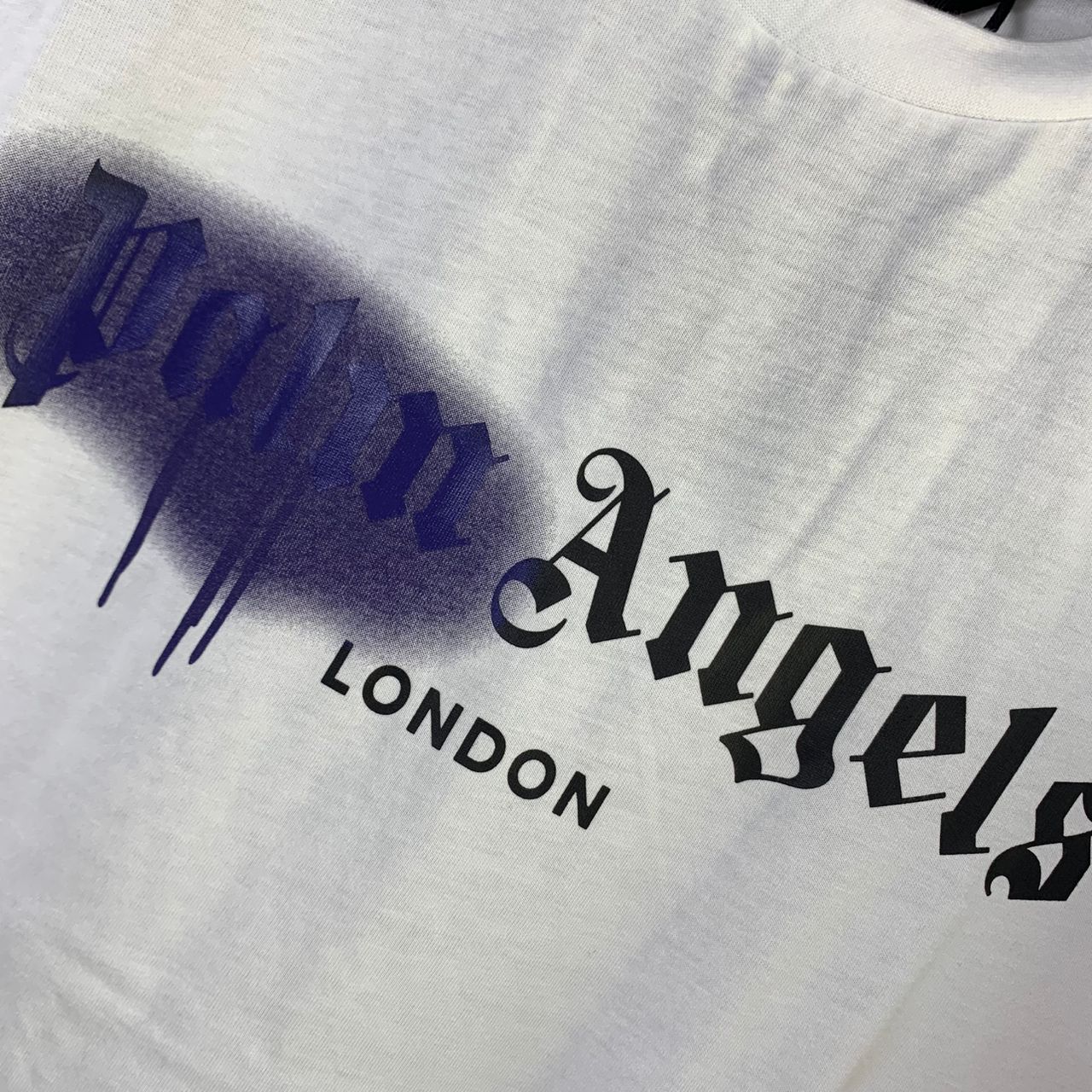 Palm Angels LONDON SPRAYED LOGO T-SHIRT 'WHITE'
