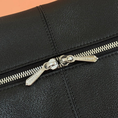 GG Brera Medium Crossbody Bag Black Lambskin