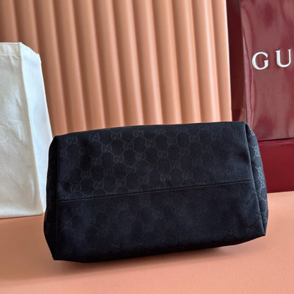 GG Brera Medium Crossbody Bag Black Canvas