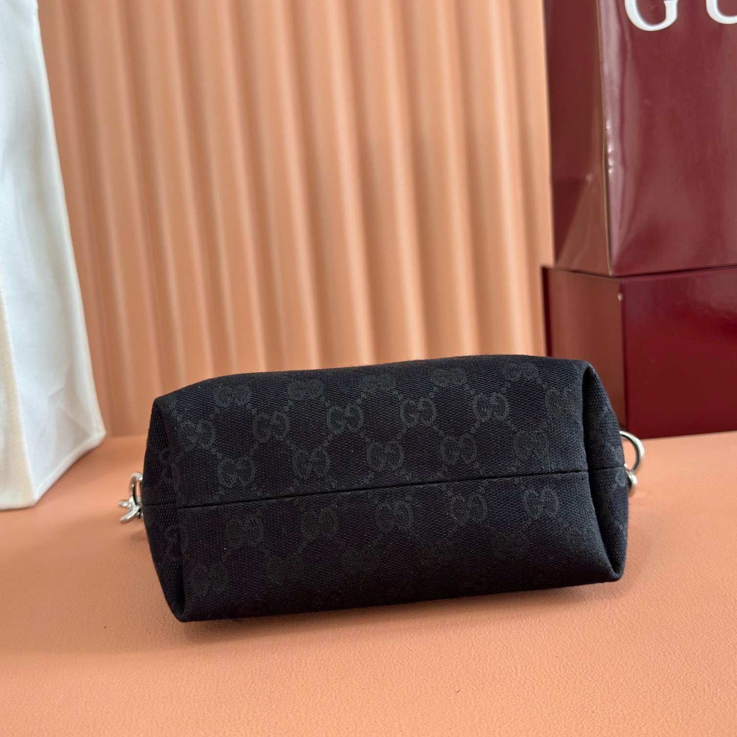 GG Brera Small Crossbody Bag Black Canvas