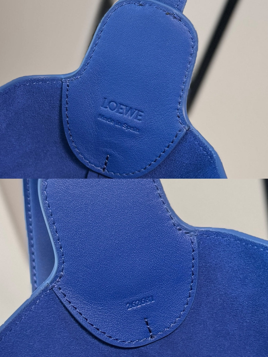Loewe Medium Bilbao Bucket Blue Smooth Calfskin 289318