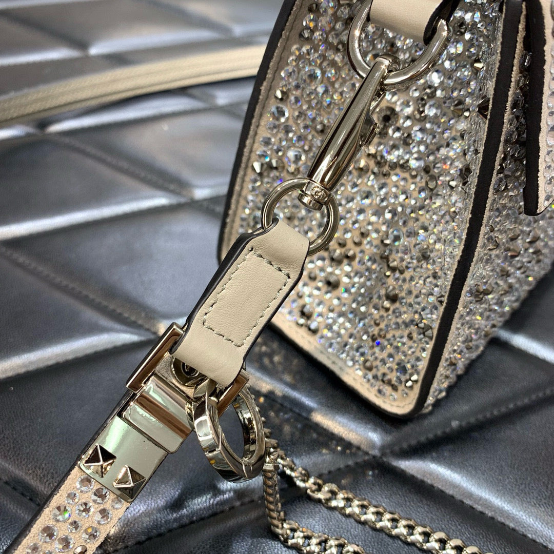 MINI VSLING HANDBAG WITH SPARKLING EMBROIDERY