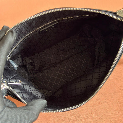 GG Brera Small Crossbody Bag Black Cowhide