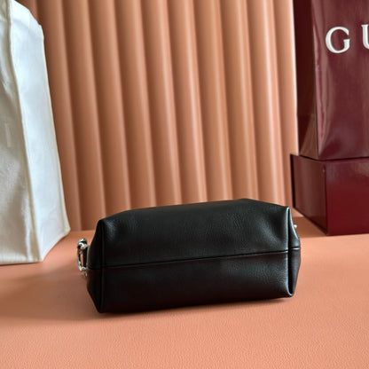 GG Brera Small Crossbody Bag Black Cowhide