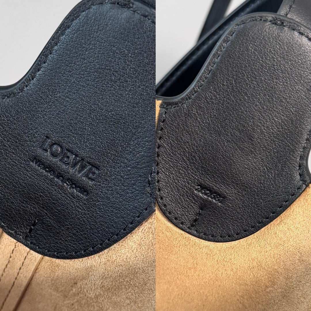 Loewe Large Bilbao Bucket Black Smooth Calfskin 289322