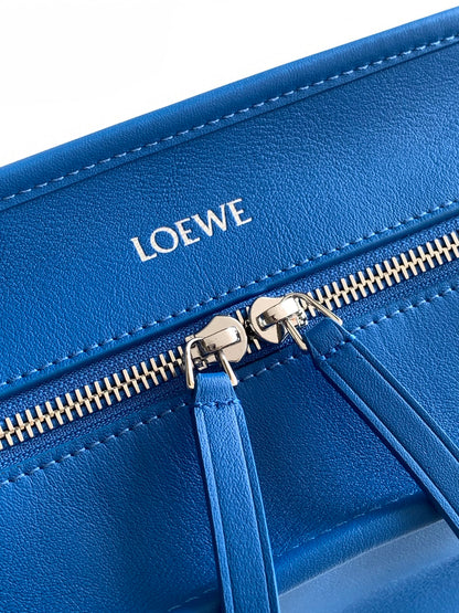 Loewe 2026 Amazona 180 Bag 24cm Blue Soft Calfskin