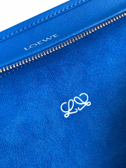 Loewe 2026 Amazona 180 Bag 24cm Blue Soft Calfskin