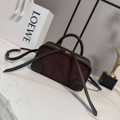 Loewe 2026 Amazona 180 Bag 20cm Brown Soft Calfskin 289375
