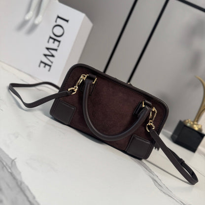 Loewe 2026 Amazona 180 Bag 20cm Brown Soft Calfskin 289375