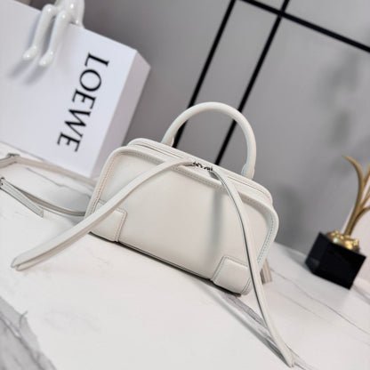 Loewe 2026 Amazona 180 Bag 20cm White Soft Calfskin 289380
