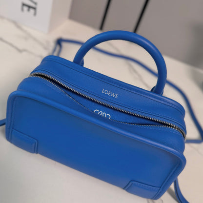 Loewe 2026 Amazona 180 Bag 20cm Blue Soft Calfskin 289399