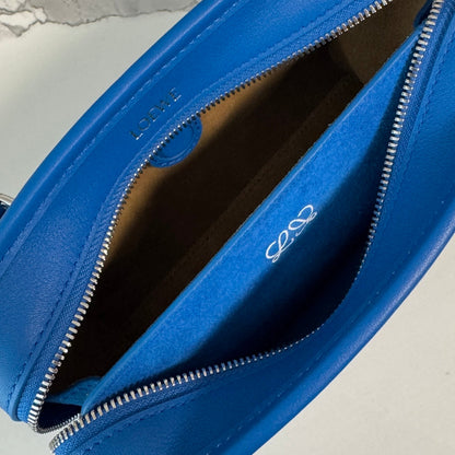 Loewe 2026 Amazona 180 Bag 20cm Blue Soft Calfskin 289399