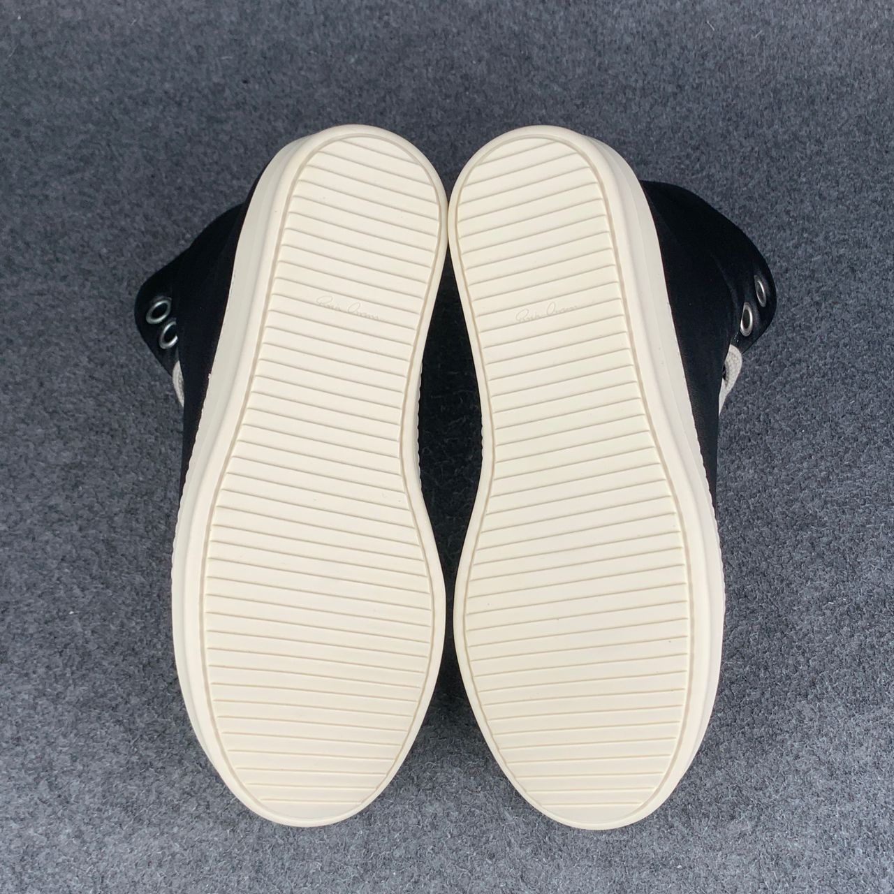 Rick Owens Luxor Jumbo Lace Padded Sneaker 'Black Milk