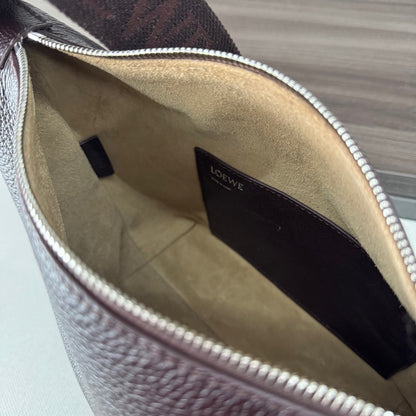 Loewe Small Cubi Crossbody Bag Chocolate Smooth Calfskin