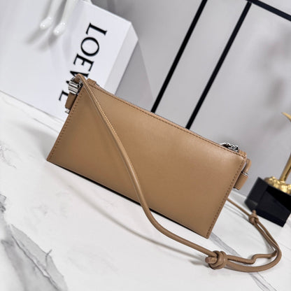 Loewe Joya Pouch Brown Calfskin 289458