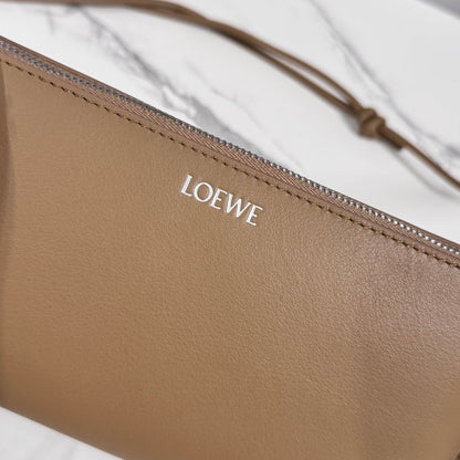 Loewe Joya Pouch Brown Calfskin 289458