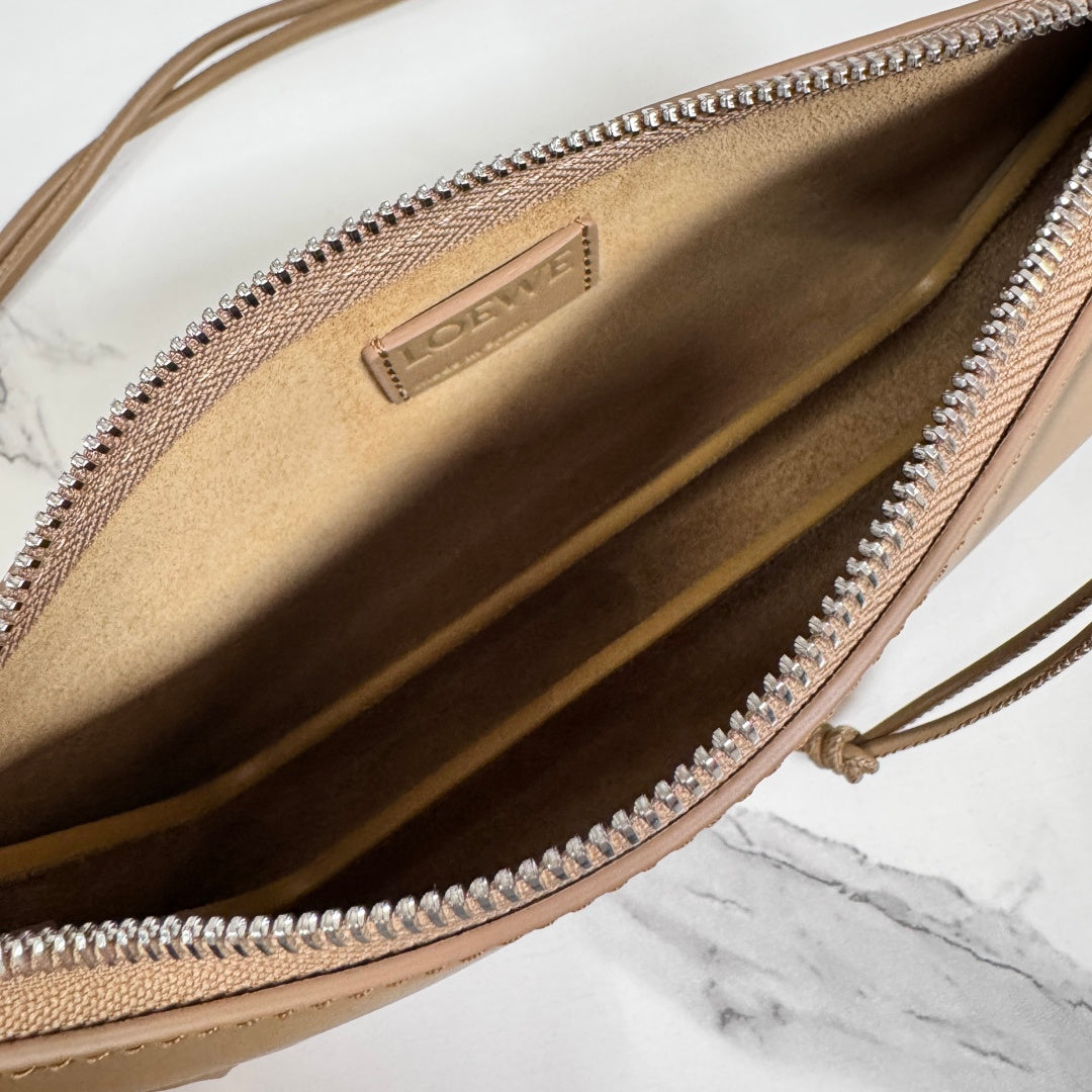 Loewe Joya Pouch Brown Calfskin 289458