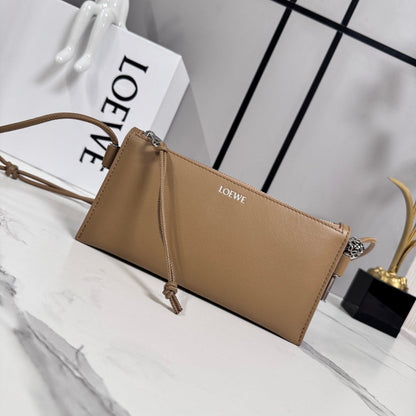 Loewe Joya Pouch Brown Calfskin 289458