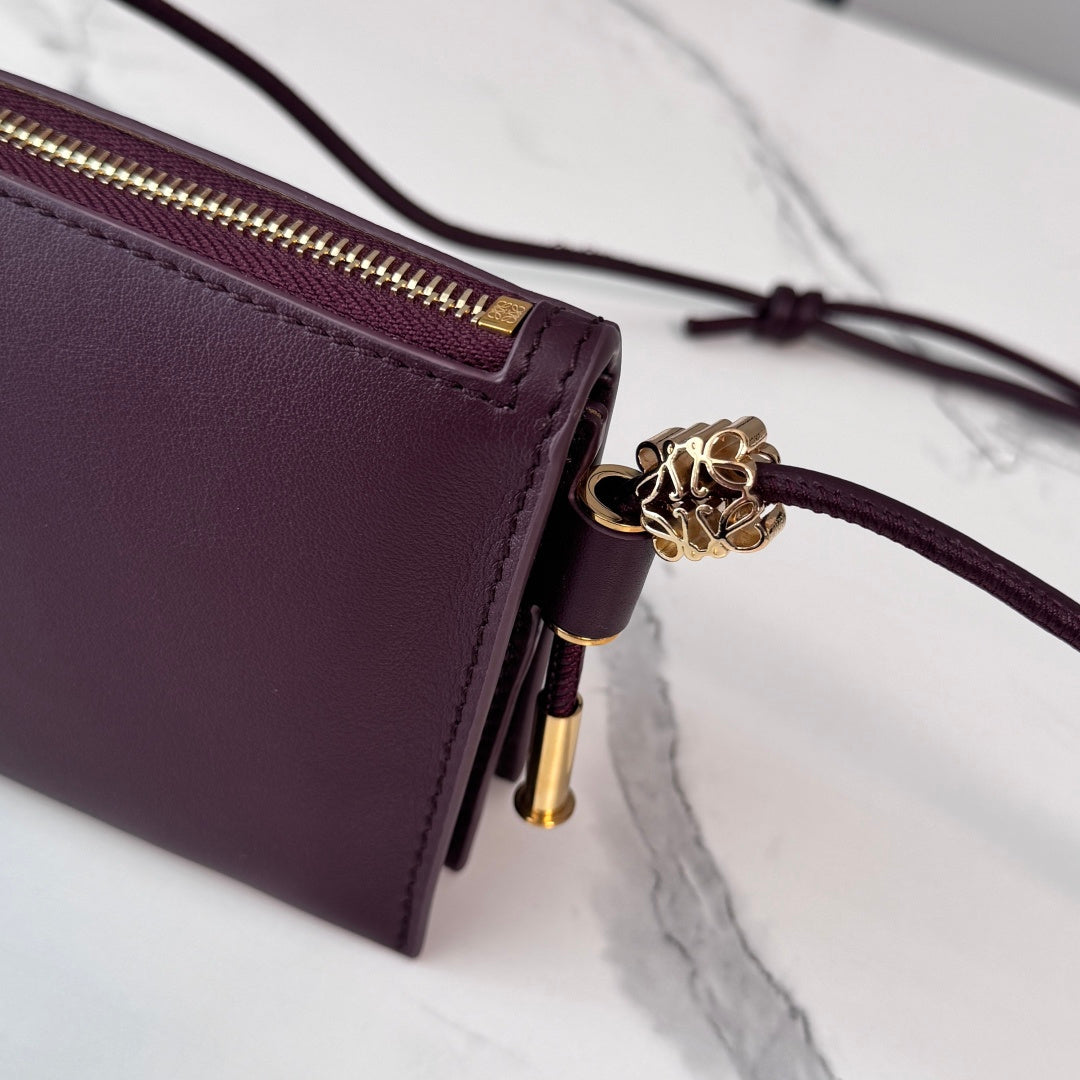 Loewe Joya Pouch Burgundy Calfskin 289461