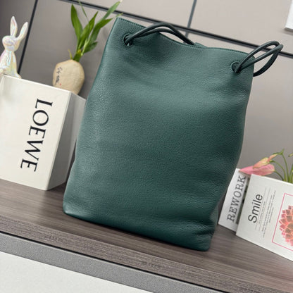 Loewe Pebble Hobo Teal Blue Smooth Calfskin