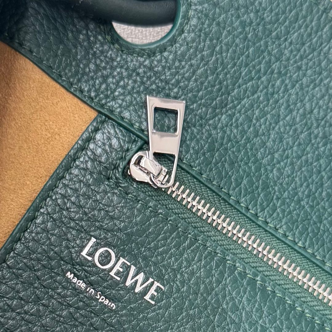 Loewe Pebble Hobo Teal Blue Smooth Calfskin