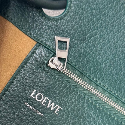 Loewe Pebble Hobo Teal Blue Smooth Calfskin