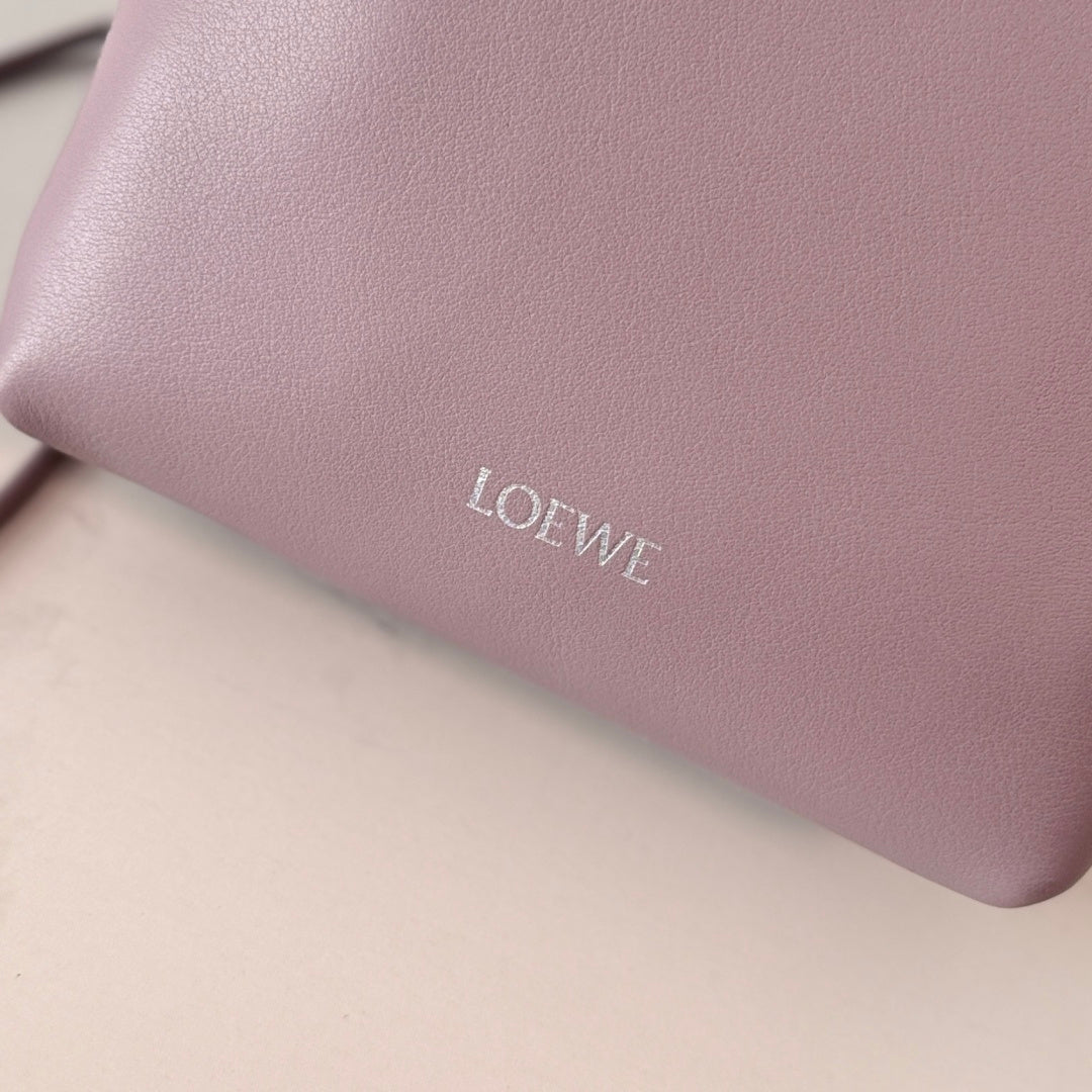 Loewe Small Pebble Hobo Light Pink Smooth Calfskin