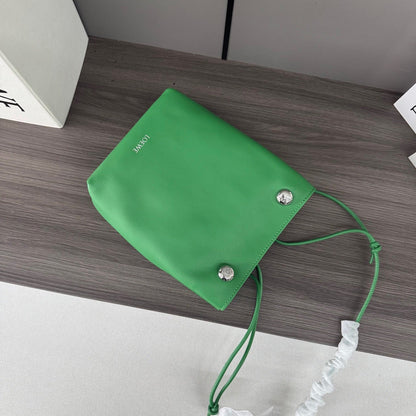 Loewe Small Pebble Hobo Green Smooth Calfskin