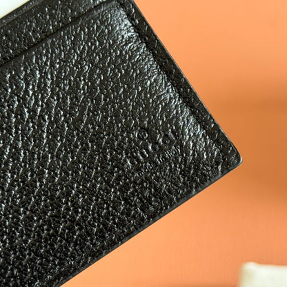 GG Animalier Wallet Black Leather