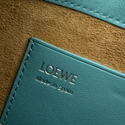 Loewe Small Pebble Hobo Light Blue Smooth Calfskin