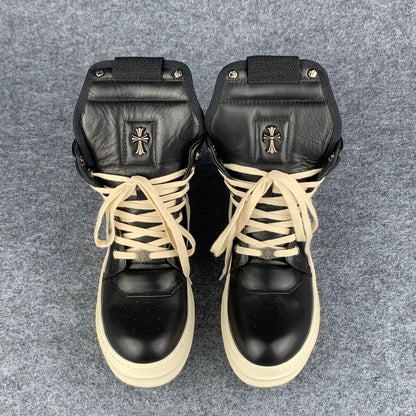 Chrome Hearts x Rick Owens Geobasket High 'Black'
